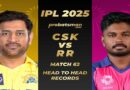 आईपीएल 2025: CSK vs RR – Delhi में दोनों टीमों की आखिरी भिड़ंत