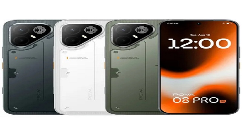 Tecno Pova 8 Pro 5G भारत में लॉन्च, 6500mAh बैटरी और 50MP OIS कैमरे के साथ दमदार फीचर्स, जानें कीमत और पूरी डिटेल