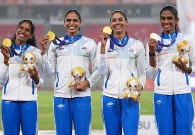 एशियन गेम्स में भारत का शानदार कमाल, महिला 4×400 मीटर रिले में गोल्ड जीतकर रचा इतिहास एशियन गेम्स में भारत का शानदार कमाल, महिला 4×400 मीटर रिले में गोल्ड जीतकर रचा इतिहास