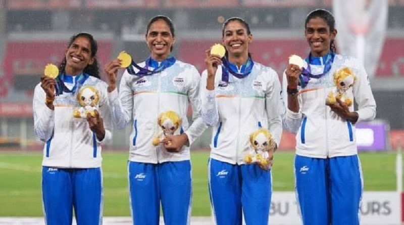 एशियन गेम्स में भारत का शानदार कमाल, महिला 4×400 मीटर रिले में गोल्ड जीतकर रचा इतिहास एशियन गेम्स में भारत का शानदार कमाल, महिला 4×400 मीटर रिले में गोल्ड जीतकर रचा इतिहास