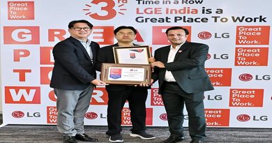 एलजी इलेक्ट्रॉनिक्स इंडिया लिमिटेड ने लगातार तीसरे वर्ष हासिल किया ग्रेट प्लेस टू वर्क® सर्टिफिकेशन